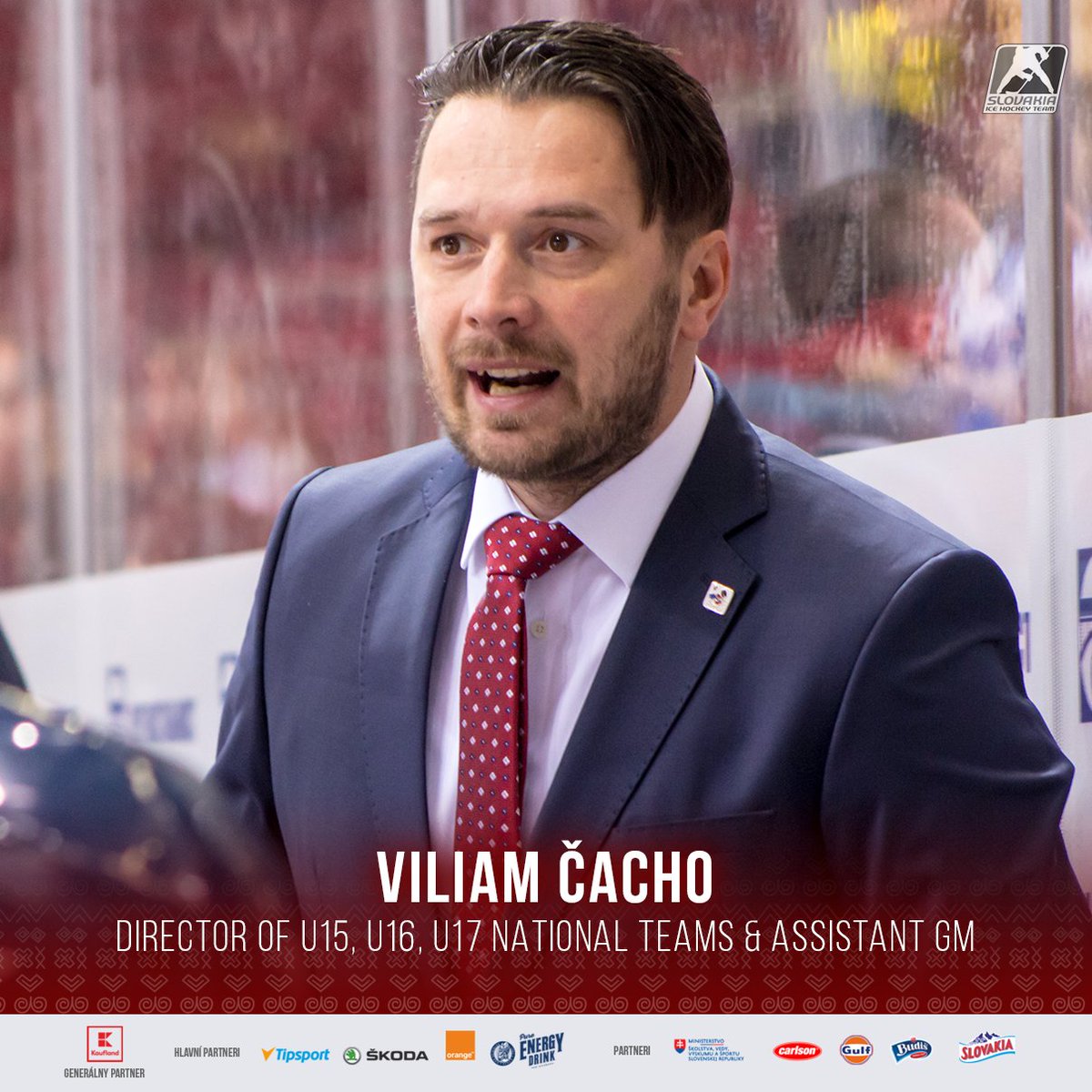 Starting from this season, Viliam Čacho, head coach of U18 national  team, will serve also as a director of U15, U16 and U17 national team  and assistant general manager of national team. 

#HockeySlovakia #U18svk #U17svk #U16svk #U15svk