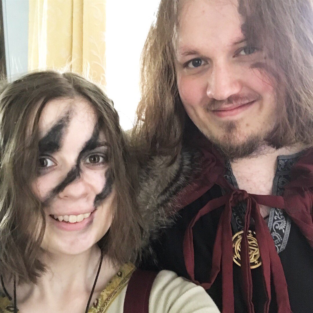 PokethePixie's tweet photo. We did a photoshoot of our LARP characters today. Vox and Brun are ready for The Gathering! #lorientrust https://t.co/lJ3F4oYtmM