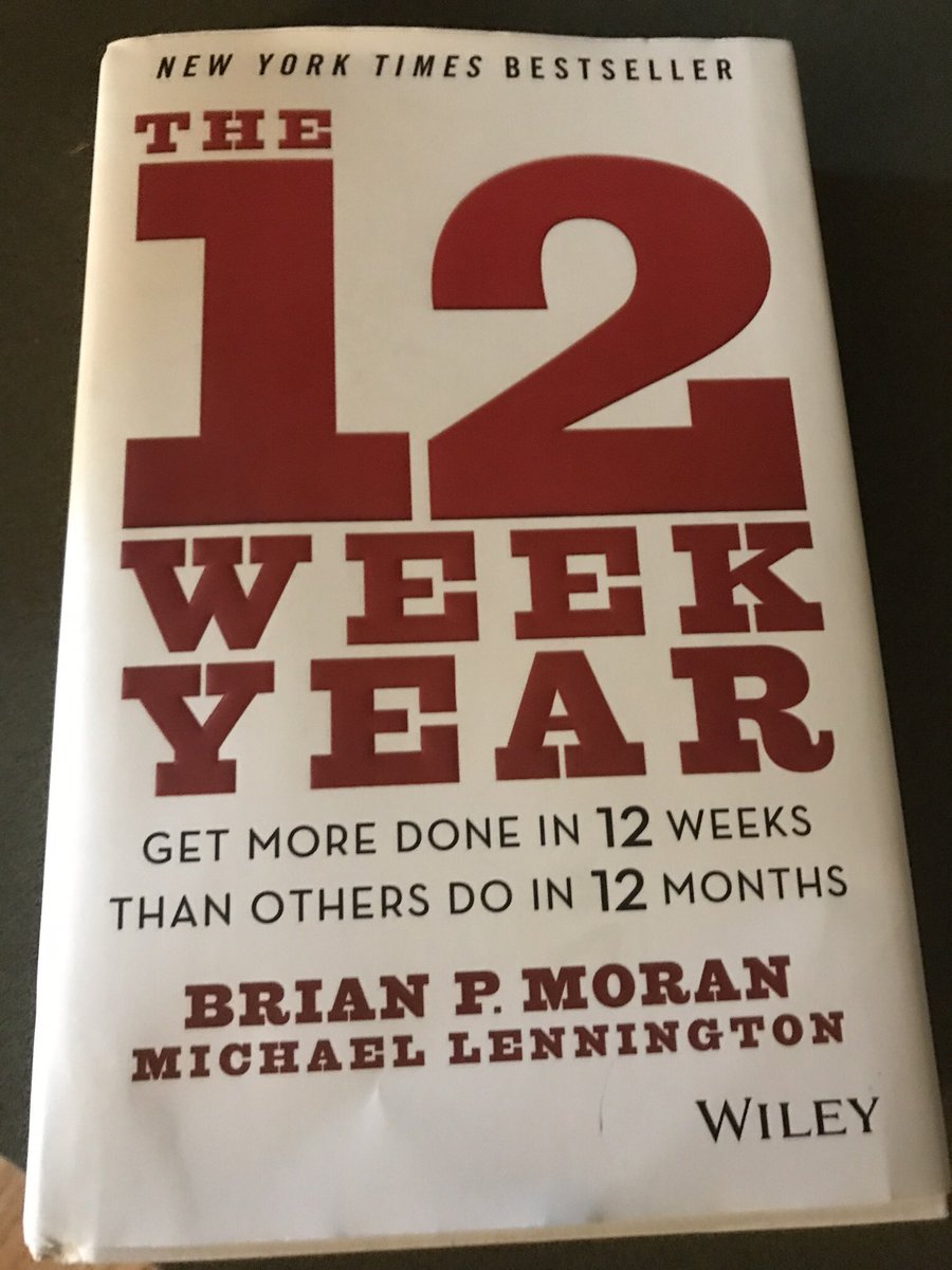 nanderson61's tweet photo. My current #read. #12weekyear by @brianpmoran A whole new way of #thinking about goal setting. I love when I’m challenged to think about #productivity in a whole new way. #igotthis #learnandgrow #learningopp #makeachange https://t.co/38CEelnX5b