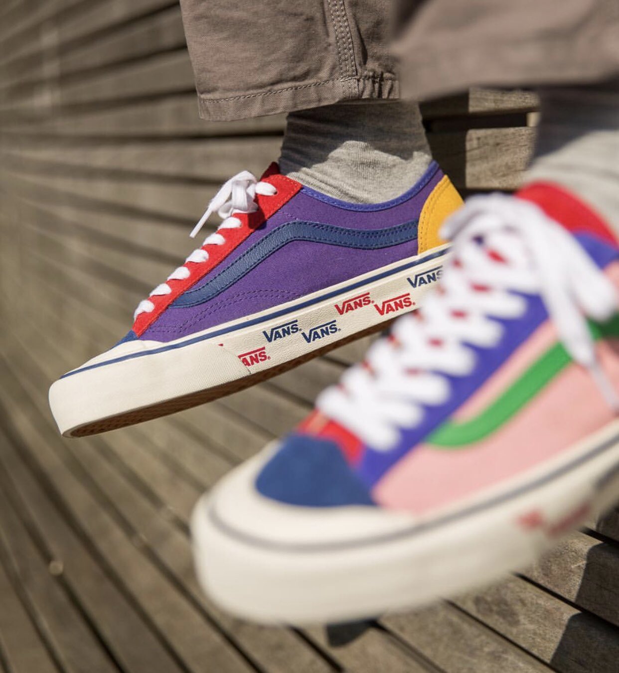 Vans style sale 36 patchwork multi