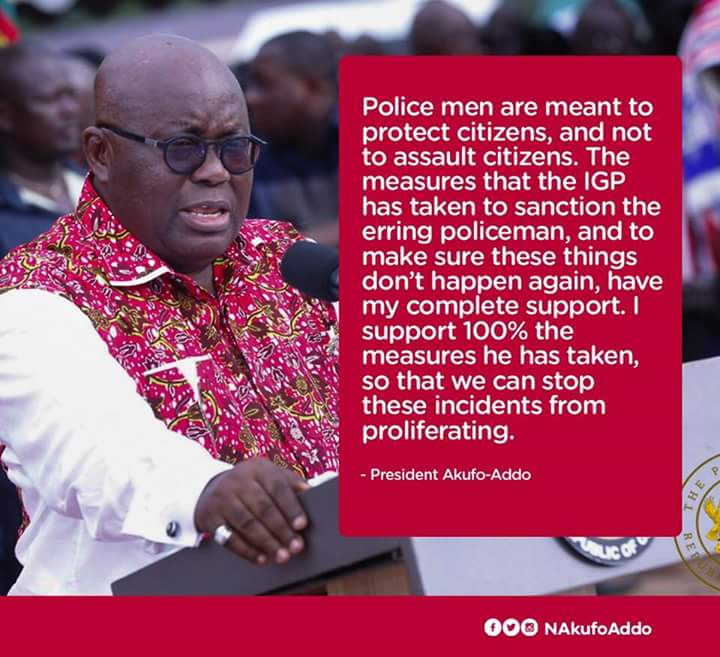 KofiOwusuAkoto1's tweet photo. One key duty of Police force is to protect and not to pitilessly assault us. @NAkufoAddo has spoken n I gleefully agree #ProtectNotAssault https://t.co/gRgYxNgEwl