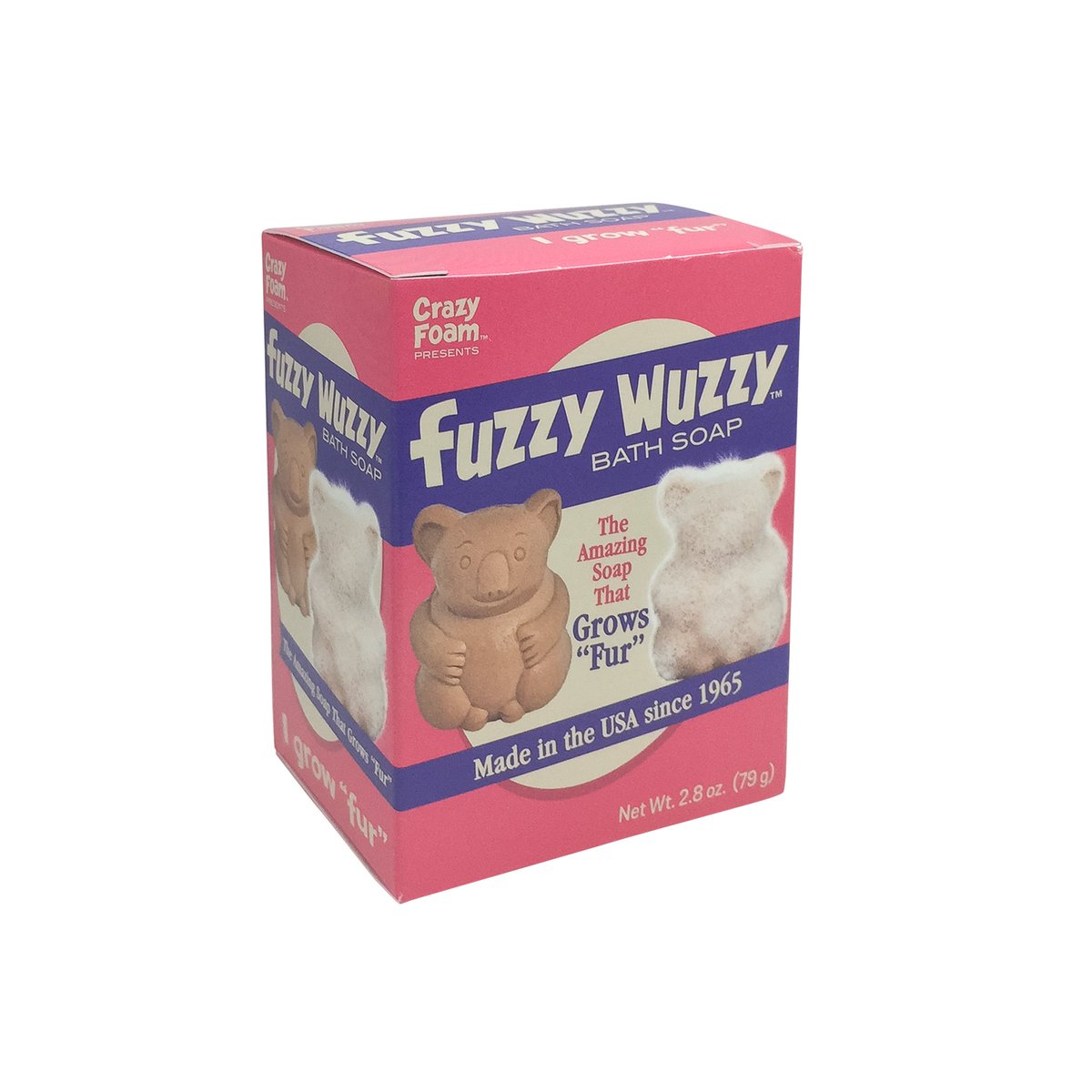 Our Fuzzy Wuzzy Bath Soap is the perfect companion for your little bear cub! #CrazyFoam