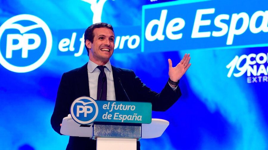 .<a href="/pablocasado_/">Pablo Casado Blanco</a> se convierte en el nuevo presidente del <a href="/PPopular/">Partido Popular</a> y promete un partido de "absoluta integración"