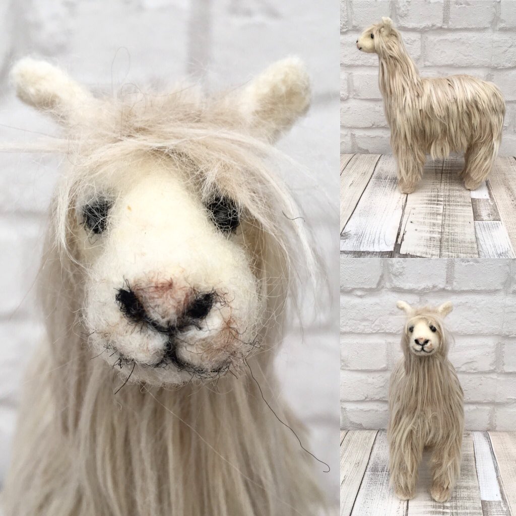 Knit2Felt's tweet photo. New Alpaca design @Knit2Felt #alpaca #knittedalpaca #knittingkit #needlefelting https://t.co/XSIvCEtDZT