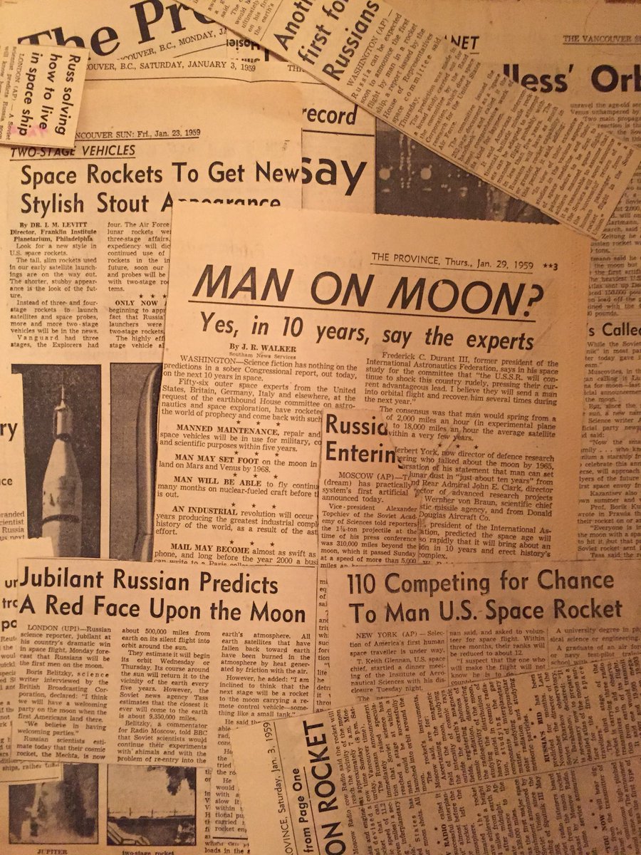 garnetso's tweet photo. 49 years ago today @TheRealBuzz and Neil Armstrong walked on the moon. Digging through a box today I found some cool stuff. A magazine produced for the landing and some newspaper clippings etc. from 10 years earlier. Great period ref. #designref https://t.co/JVGGdl3CpH