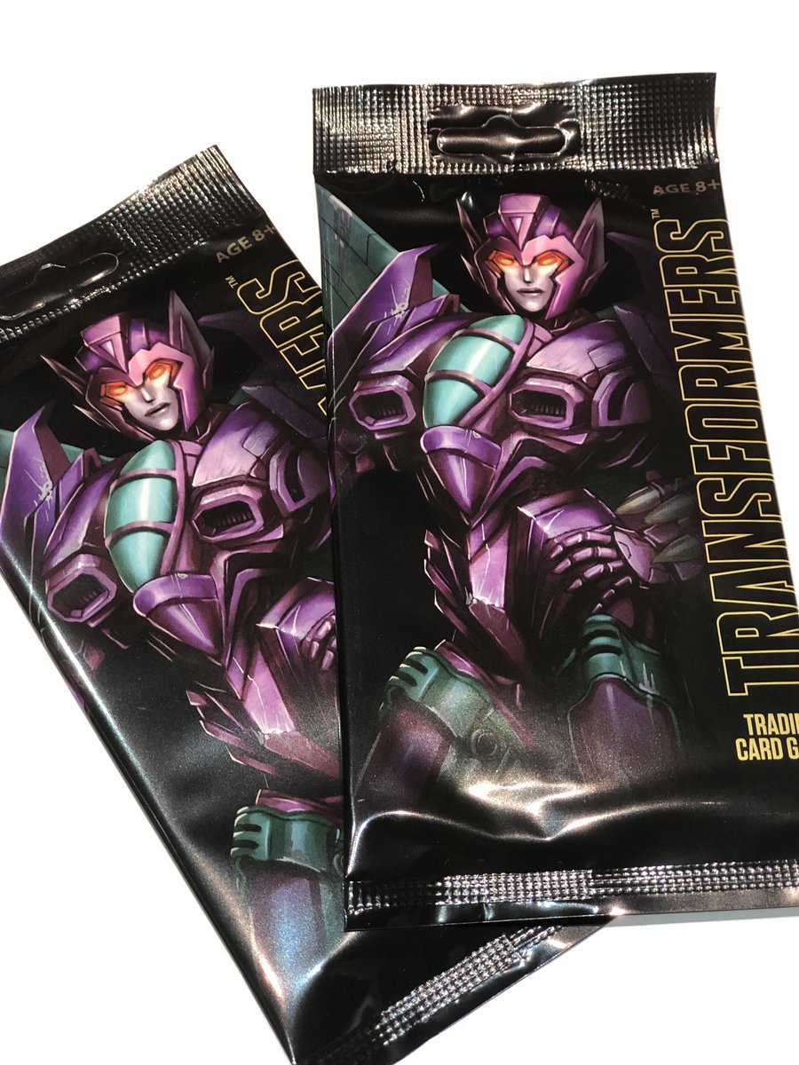 Hey, #Transformers fans! The #Transformers Trading Card Game is now back in stock at the #HasbroToyShop (3329) at #SDCC!