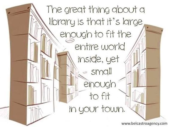 goodreads's tweet image. Libraries are our happy place.