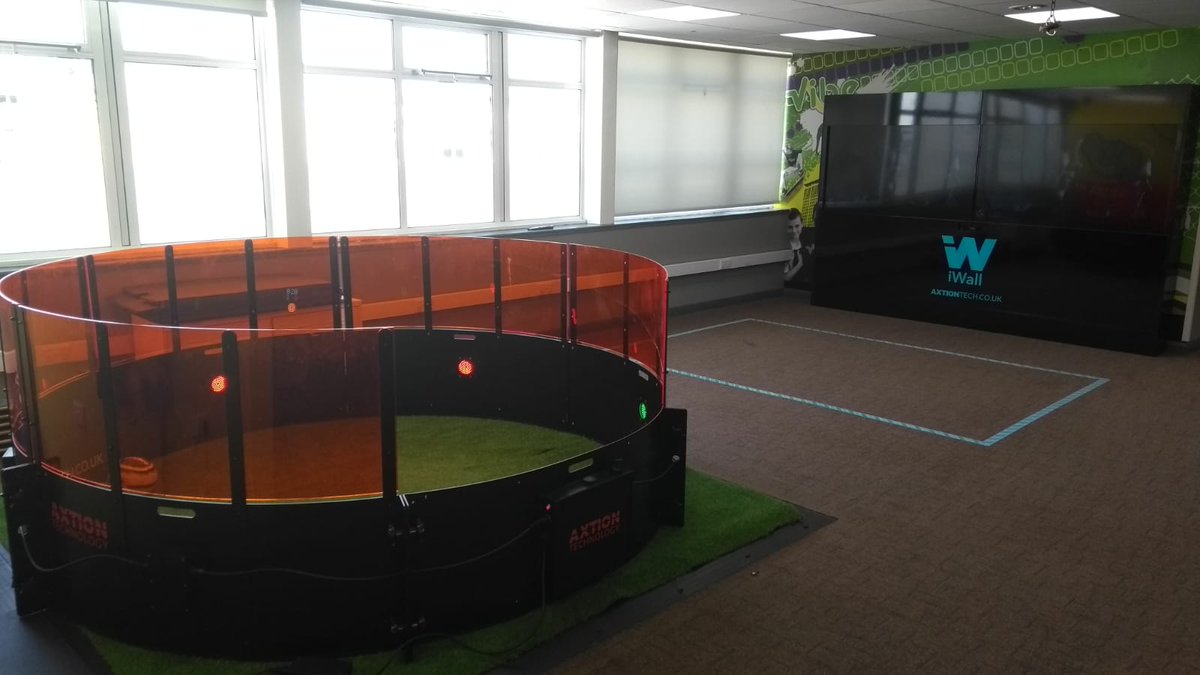 axtiontech_co's tweet photo. #AxtionTechnology in Nottingham (Kimberley Leisure Centre). We set up the ICON football ring along with the #iWall interactive gaming wall. Get info here: https://t.co/iRwCE0hUWt or call +44 (0)20 3870 9367 #AxtionTech #iWallFitness #Exergaming #ESAIconFastFeet #SportsTechnology https://t.co/KXR7GkOP3F