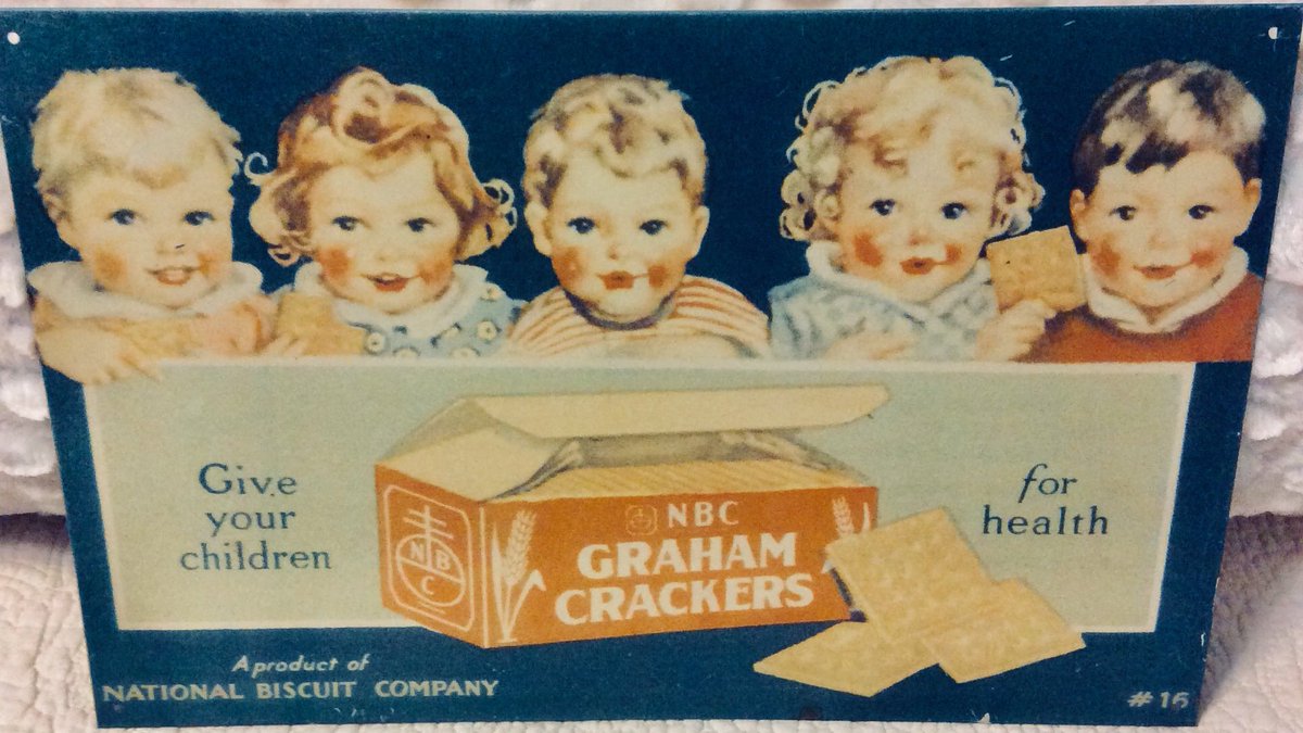 Rare Vintage Graham Cracker Tin Sign Metal Nabisco Children Advertising Blue Red etsy.me/2Nzdr79 via @Etsy #etsy #vintage #graham #cracker #advertising #sign #tin #metal #nabisco