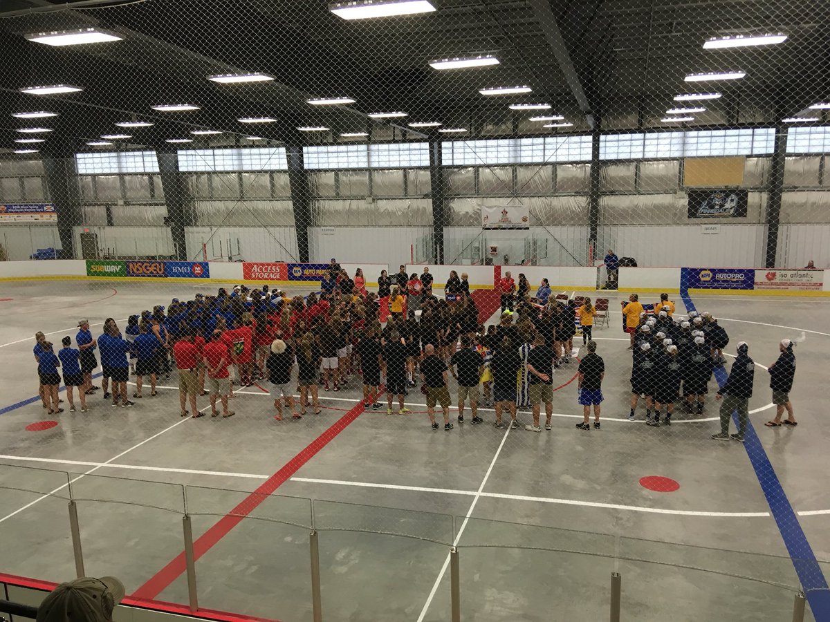 PaulWozney's tweet photo. .@Femalelaxnats18 opens with recognition that we are in Mi’kma’ki, the unceded territory of the #mikmaq people. Pjila’si Canada! #goNSgo https://t.co/fjvJwmuZOj