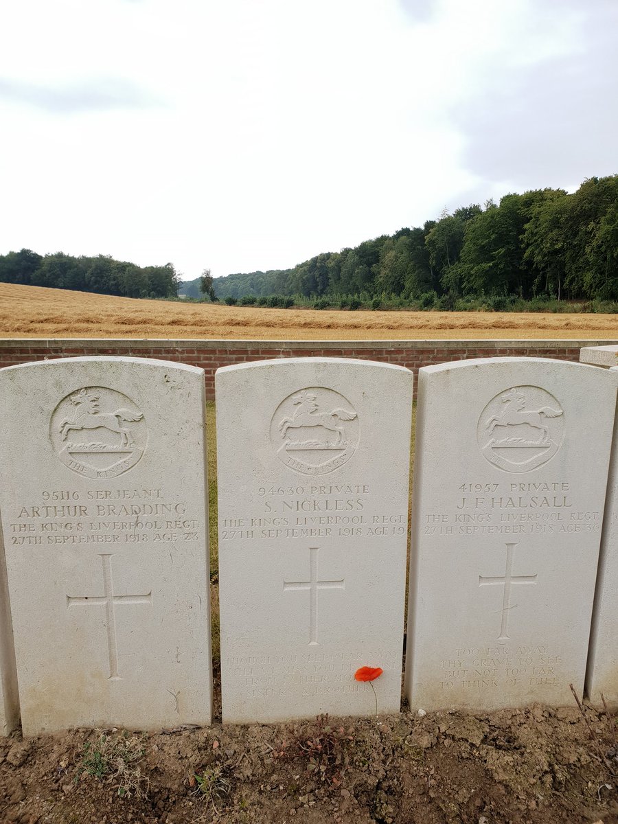 ShaunColdicutt's tweet image. Another local lad remembered. 19 year old Samuel Nickless of Ironbridge, killed 27th Sep 1918 attacking German positions at Ribecourt as part of the battle of the Canal du Nord. 1 in 191 casualties the regiment suffered that morning.