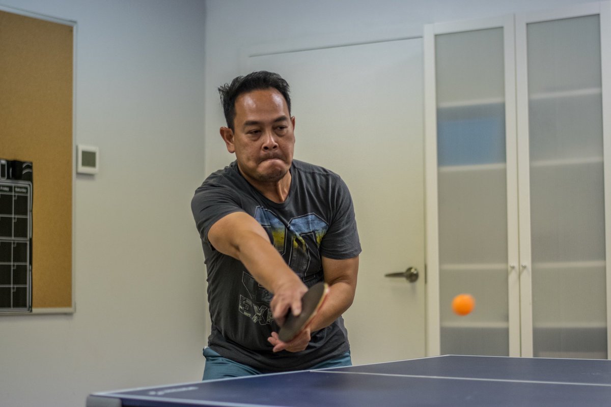jpixx's tweet photo. Glenn vs. J-Slay, who will take the crown of best ping-pong player at the office?! (besides Jon) 🏓🆚 #CaptureLifeCreatively #CrewLife #BTS #Rivals https://t.co/KidJxTQlh5