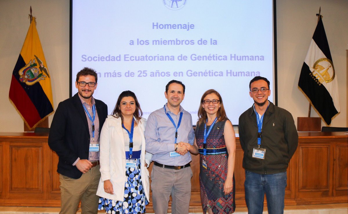 BIOscience_N's tweet photo. #BIOscience_ec felicita a la nueva directiva de la Sociedad Ecuatoriana de Genética Humana (2018-2020) @SEGH89 | Presidente @AnibalGaviriaG | Vicepresidente @Lorechiky | Secretario @Andres_Lopez_C | Tesorero @sxguerrero | Juntos investigando Genética y Genómica en el país! https://t.co/xdx872FSbc