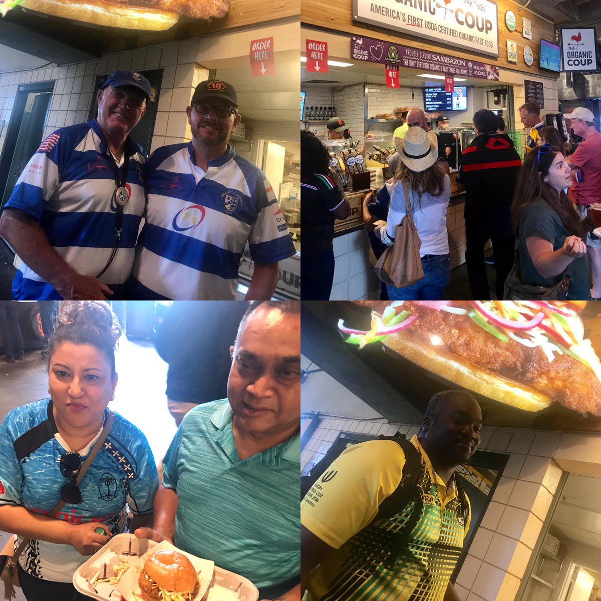 Hey #CoupNation! Day 2 and we’re still having so much fun with all of you #rugby fans! Come by and see us while you’re at the pitch today! Snap a selfie and be sure to tag us! See you soon! #OrganicallyCocky #CleanEats #RugbyWorldCupSevens #ATTPark 🐓🏉