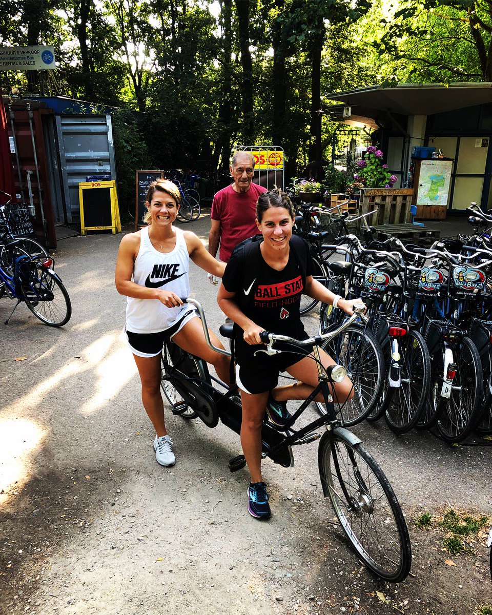 CoachBERNbyond's tweet photo. When the only way to get to the pitch is on a bike ... it’s abt time for @dj_CD16 to learn how to ride one without training wheels... #ChirpChirp #CardsTakeAmsterdam #TandemTime https://t.co/PttTwIRxT4