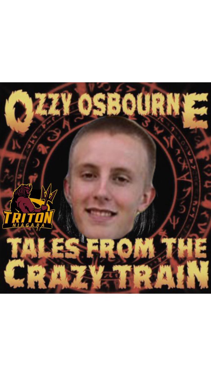 NTritons's tweet photo. HUGGGE GAME today by the man him self @_michaelosborne , all aboard the crazy train with ozzy 🏒🥅 https://t.co/hXSleiLzJk