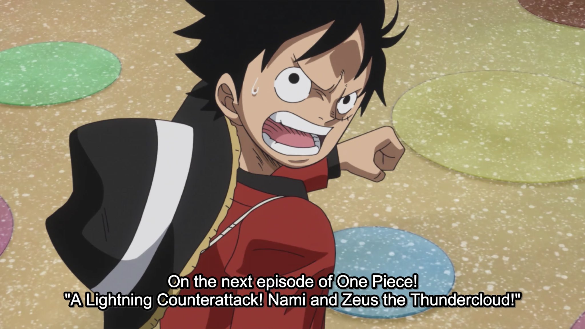 One Piece Center One Piece Episode 846 A Lightning Counterattack Nami And Zeus The Thundercloud Streams Tonight