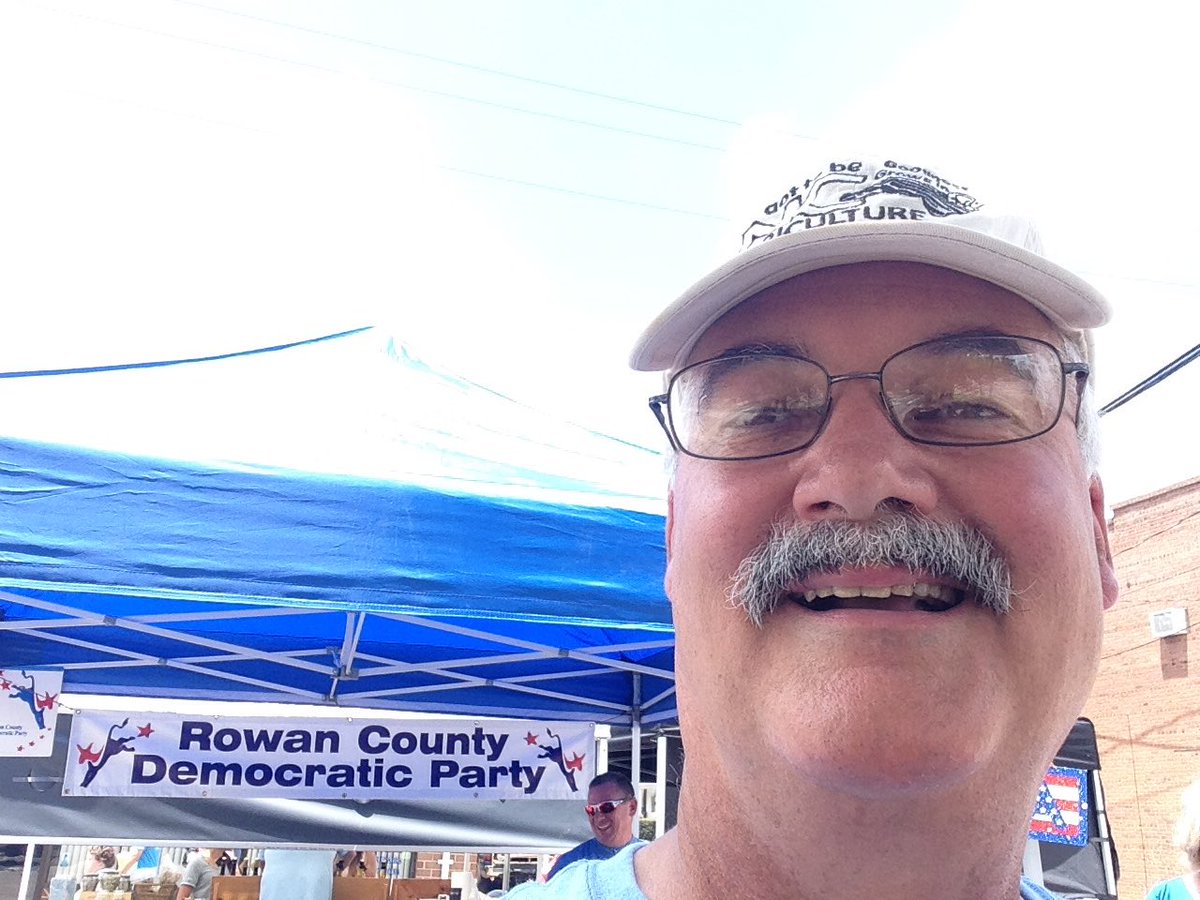 fowler_nc's tweet image. Farmers Day in China Grove with good weather and a big crowd.  I think that we will see a record number of unafiliated voters come to the polls in November.