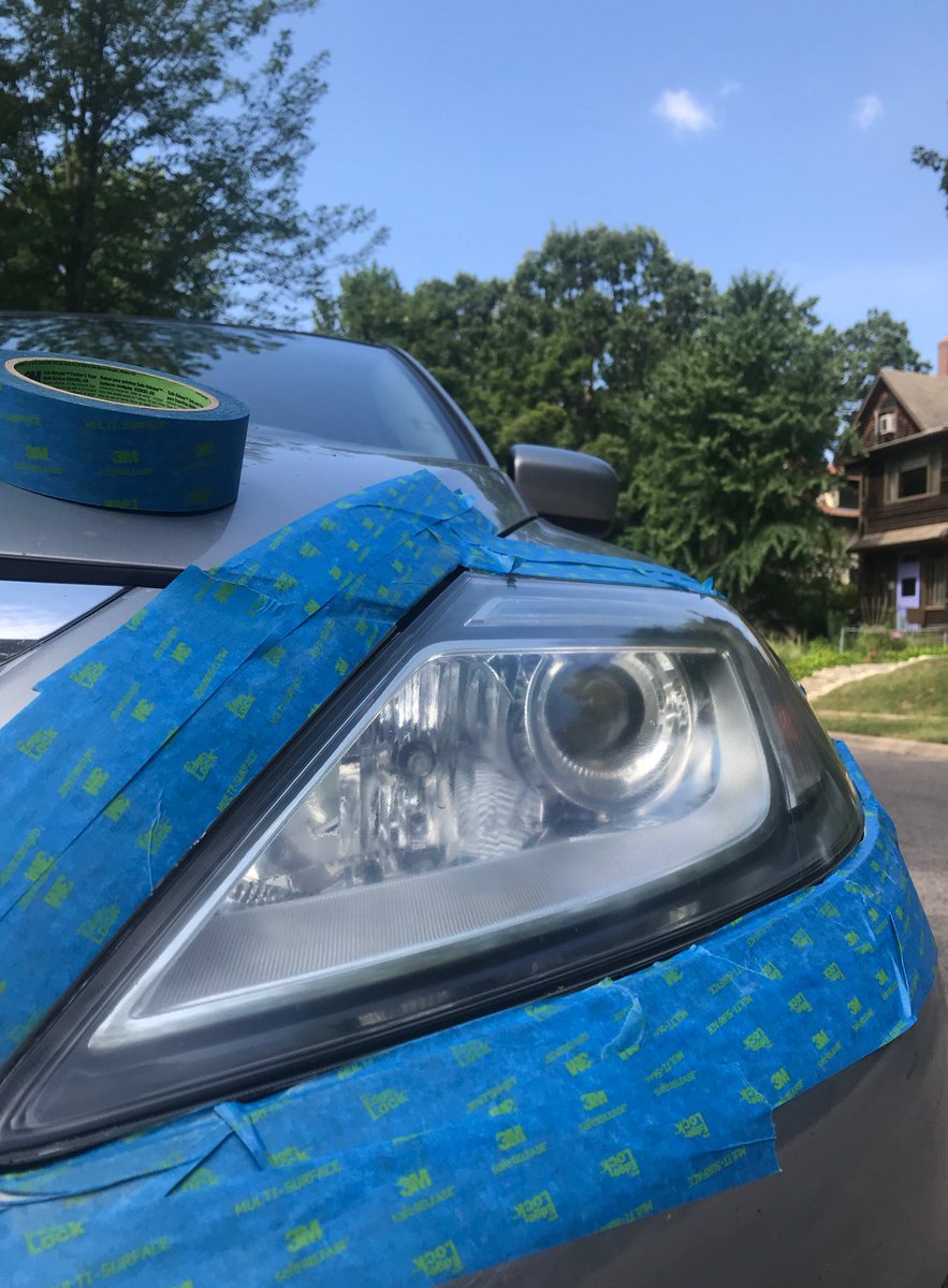 Pretty psyched about the quick headlight fix, <a href="/Meguiars/">Meguiar's</a>. #3Mer
