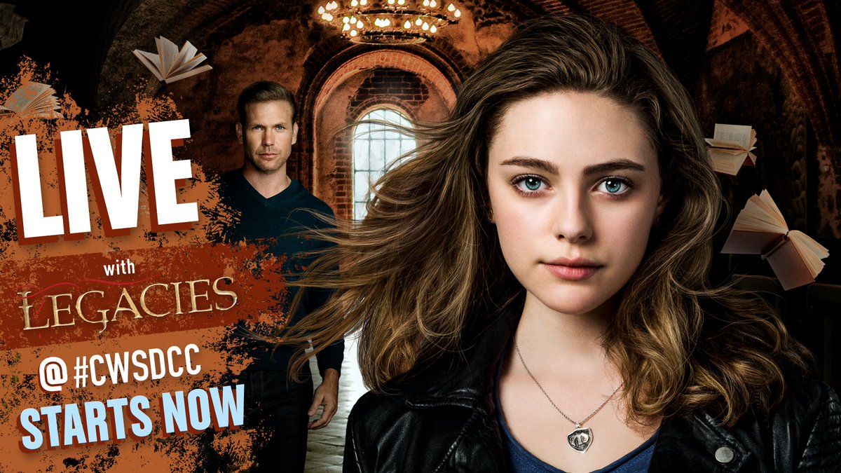 cwlegacies's tweet photo. Don't miss out! #Legacies is LIVE NOW at #CWSDCC: https://t.co/nr2cykmMcz https://t.co/xYWhdQT6ke