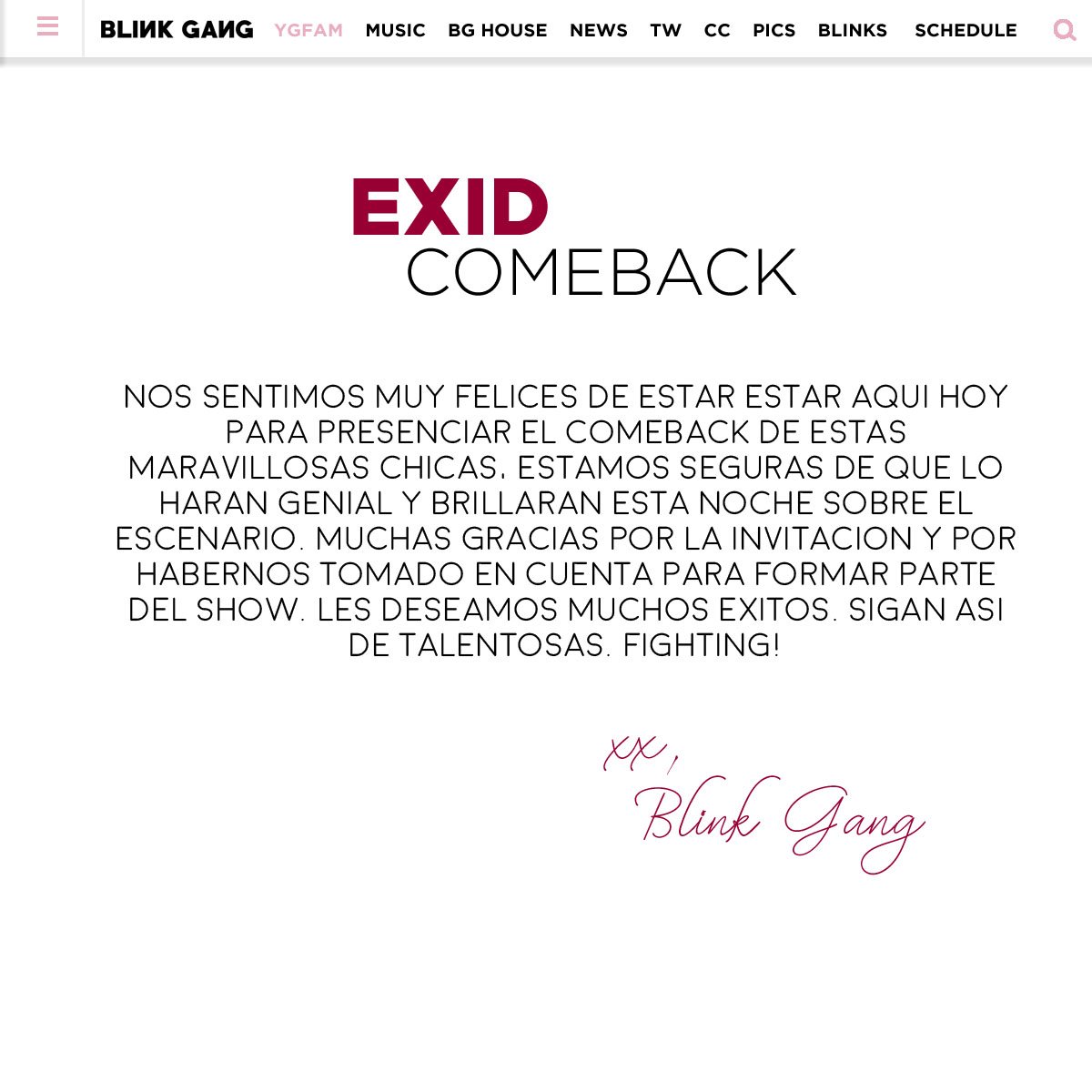 ♡┆#ExceedCB
Hace unos minutos llegamos al lugar donde será el comeback stage de estas talentosas chicas y la verdad es que estamos muy emocionadas por presenciar el show. Una vez más, muchísimas gracias por la invitación. Sabemos que brillarán sobre el escenario.