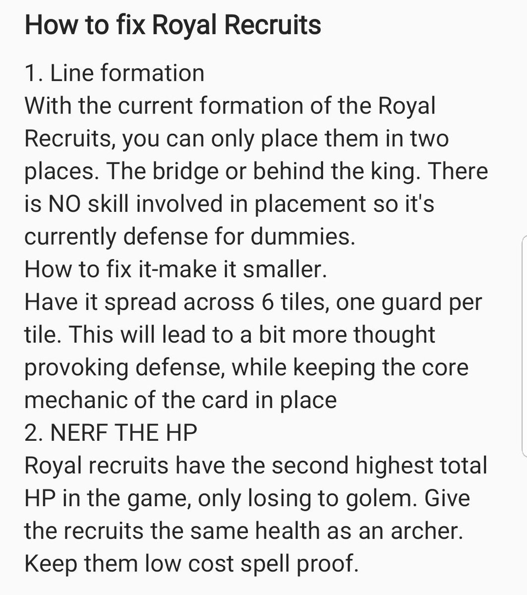 Rather than telling the support team how broken the card is, how about giving some feedback to make the card balanced. @TheRumHam_CR <a href="/Clash_with_Ash/">Manikanta V</a>