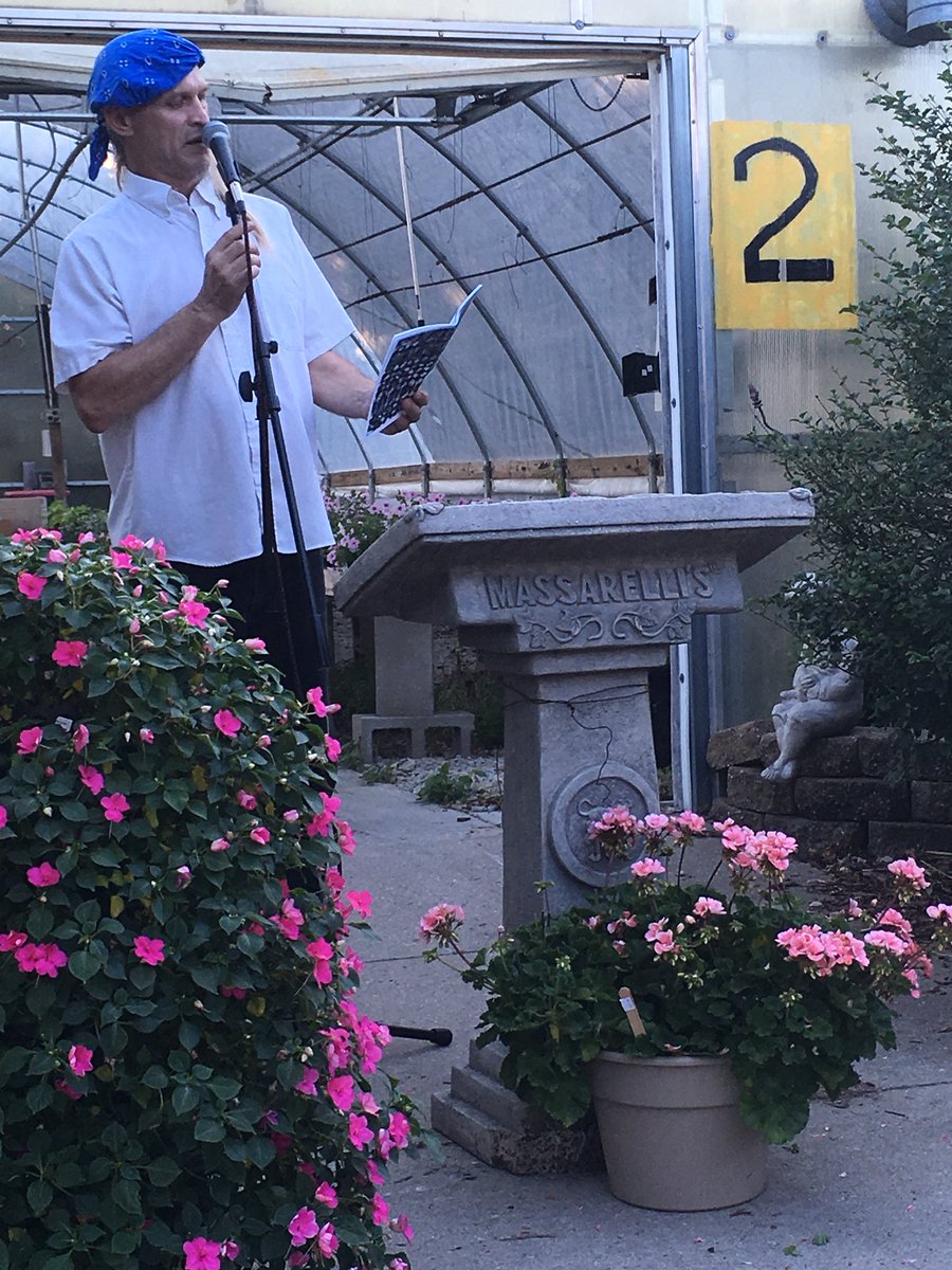ReiniGrandell's tweet photo. Michael “Spam” Hall at the Bosso Poetry Co. show at Superfresh in Austin, MN. https://t.co/rpun514TLq