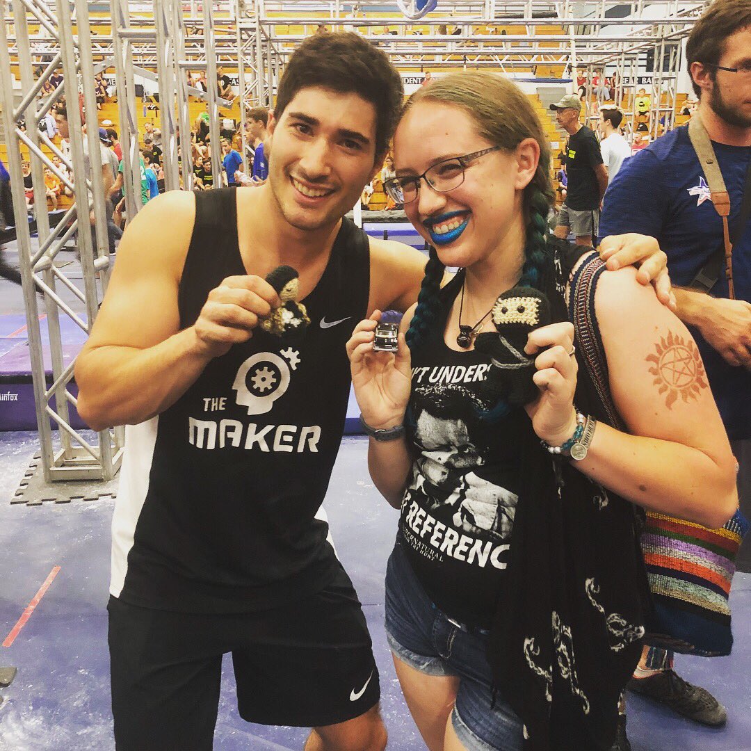 LoveFromBaby's tweet photo. #TinyCas and I got to see some real ninjas this weekend!! And we met a Giant!! #LoveFromBaby #NinjaNation https://t.co/jlqrp5B5sc