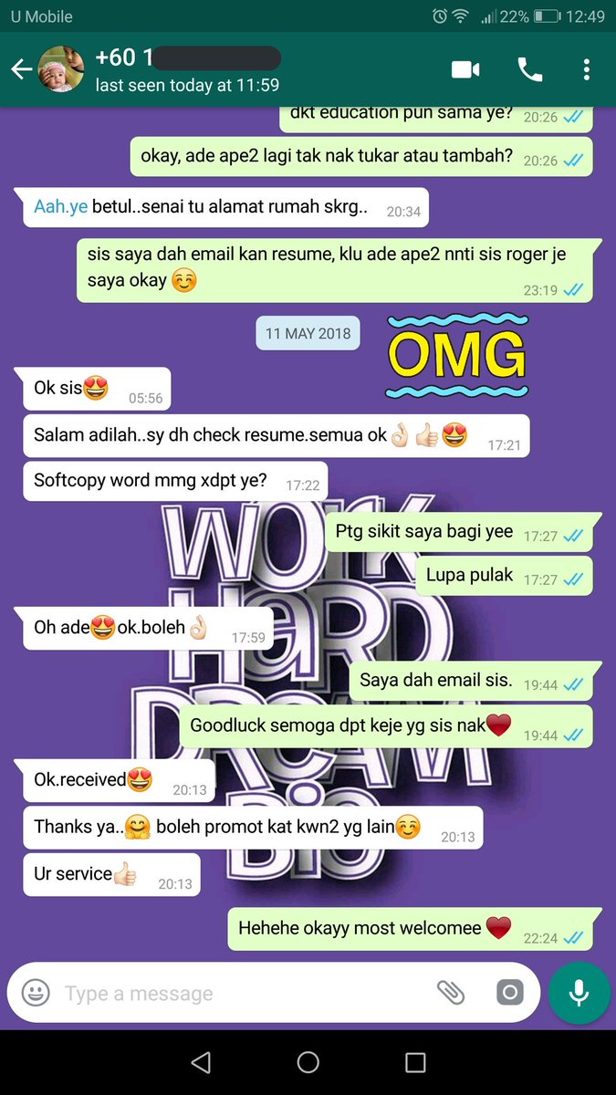 galaxyaadidi's tweet photo. Antara chat yg sempat sis screenshot, Thankyouu customers, iloveyouu all β€πΉπ
#feedbackresumerm10 #feedbackresumemurah #internship #practical #iium #kptm #kktm #ukm #uitm #unisel #uniza #msu #mara #ptptn #resumemurah #feedbackrm10 #uia #unikl #upsi #resume #resumeintern https://t.co/W9XUh241BG