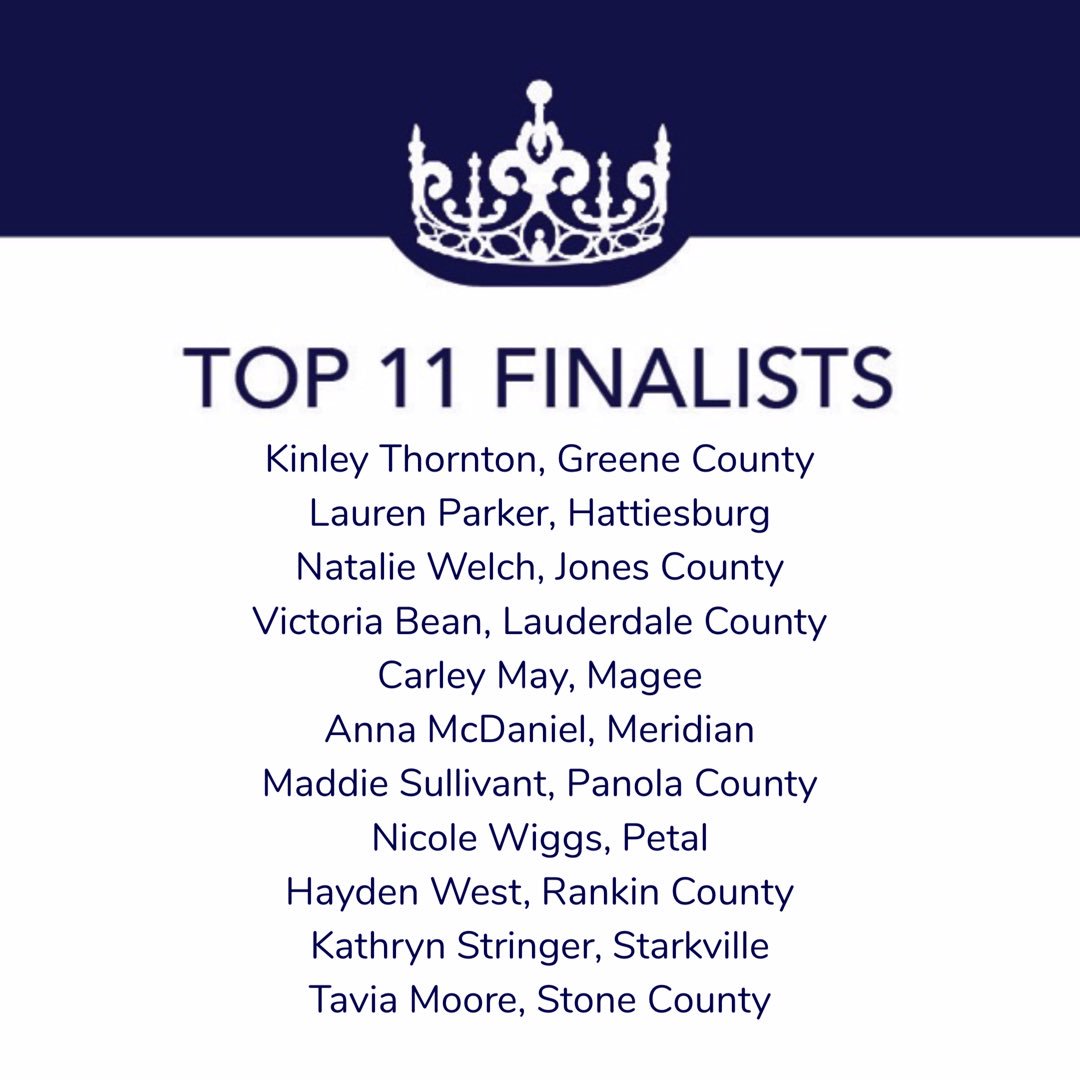 MSMissHosp's tweet photo. In no particular order, our top 11 (YES! 11, we had a tie!) are.... #mshosp2018 https://t.co/FC8Sb3fCXc