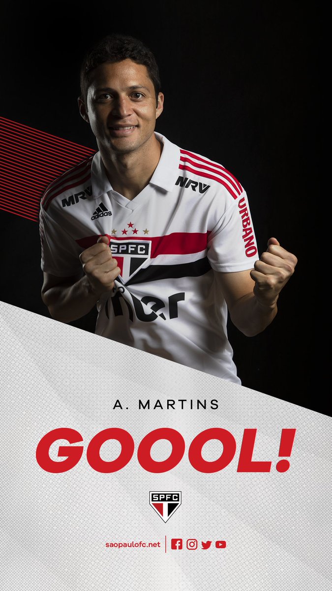 2T | ⏱ 11 min: Nene cobrou escanteio e Anderson Martins completou de cabeça no canto esquerdo do goleiro! #SPFCxCOR (1-0)

#VamosSãoPaulo 🇾🇪