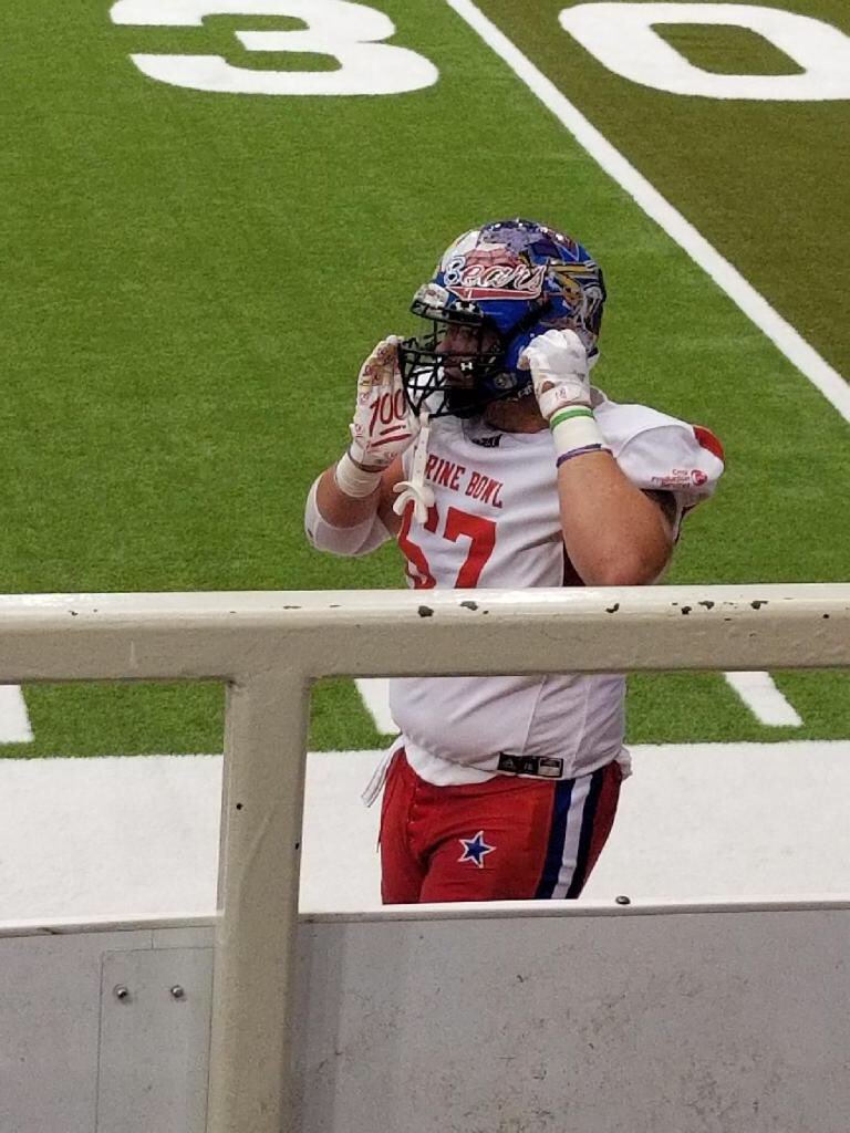 Smithlaith67's tweet photo. As my time representing Wapello sports has come to a end, I couldn’t thank everyone enough for getting me to where I am today. I’ve had a great week representing the South Squad in the Shrine Bowl, but more importantly representing my school, community and my family. #ontothenext https://t.co/r7Nmd0lfjy