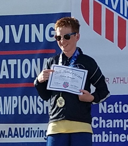 AlamoDiving's tweet photo. 2018 12 year old 1 meter AAU National Champion! Way to go Colin!! #AAADPROUD #AAAD #NISD #AAU https://t.co/JDU8AM8e7T