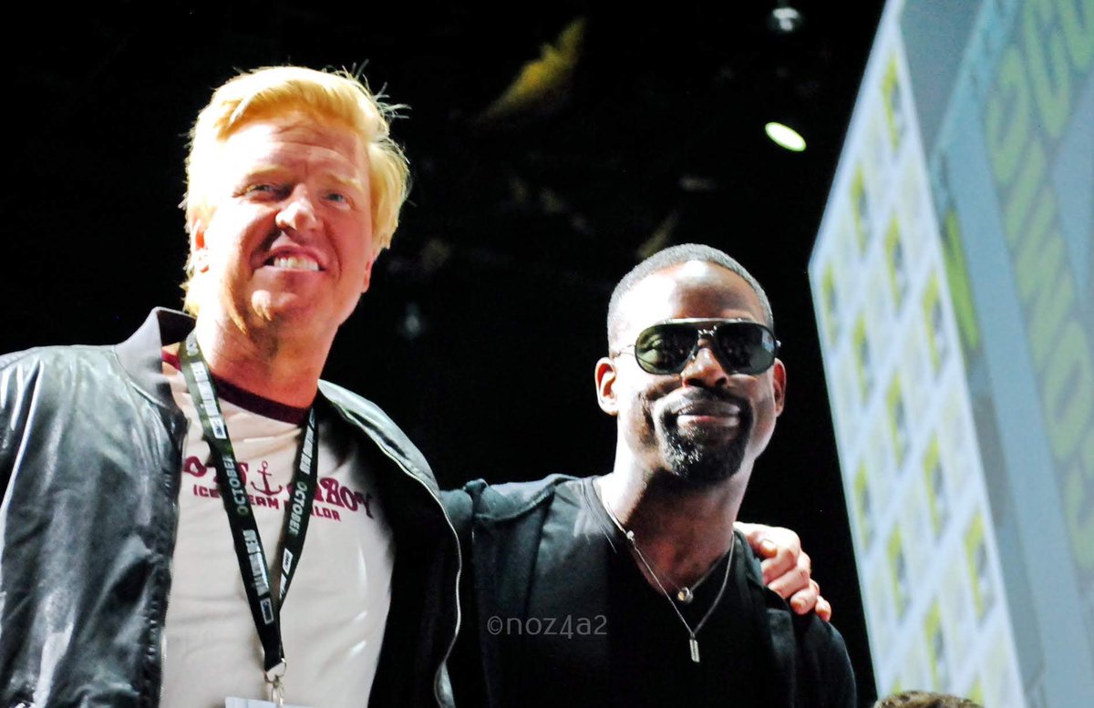 #JakeBusey & #SterlingKBrown at #ThePredator panel. Cannot wait for the movie. #SDCC2018 #HallH