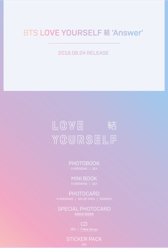 ✨ SORTEIO DE UM “ANSWER” DO @BTS_TWT ✨

— lacradinho;;;
— random (versão aleatoria)

Regras:
- RT aqui pois usarei tweetdraw 
- ser br e morar no br 
 Frete por minha conta! 

‼️ NAO PRECISA ME SEGUIR, NO NEED TO FOLLOW ME, NO NECESITAS SEGUIRME) 😂

Resultado: 25/08