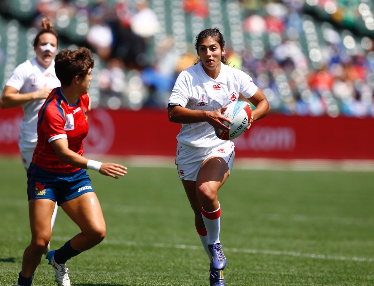 RugbyCanada's tweet photo. That’s it for #RWC7s! Canada’s Women’s Team defeats Russia 22-10 to finish 7th 🍁🏉 #RugbyCA #RC7s https://t.co/Ul8Gn498c3