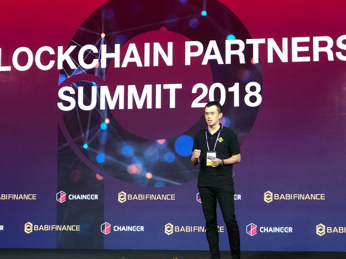 thejacobpegs's tweet photo. @cz_binance shedding light on how cryptocurrency will affect the global economy. Key points - exchange of value, tokenization and community are the heart of the expansion of this industry. #blockchainpartnerssummit #KoreaBlockchainWeek #bbseoul2018 https://t.co/prGgQW6o3z