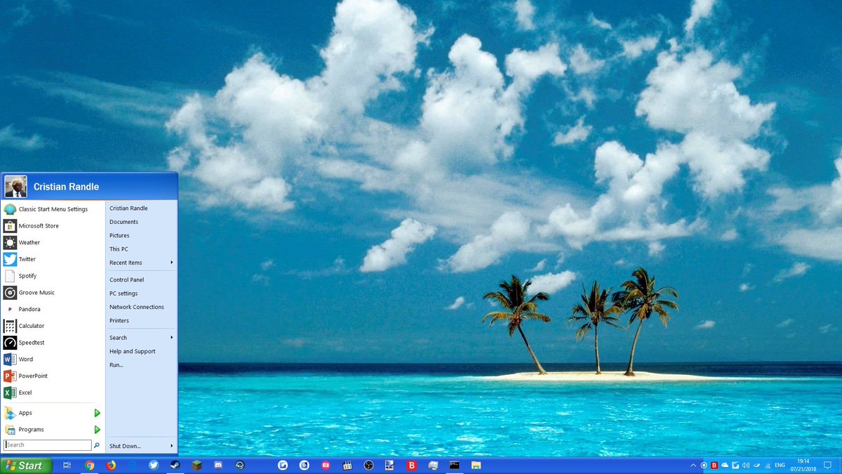 badAZbuddha's tweet image. Windows XP10 #Windows10 #ClassicShell