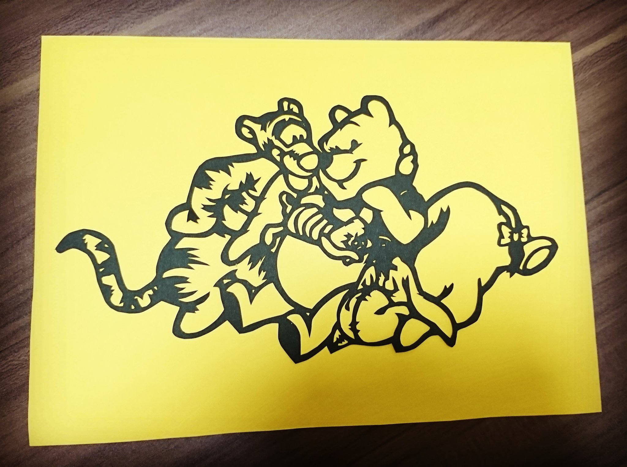 Miua בטוויטר 切り絵 プーさん ディズニー切り絵 メピルピ