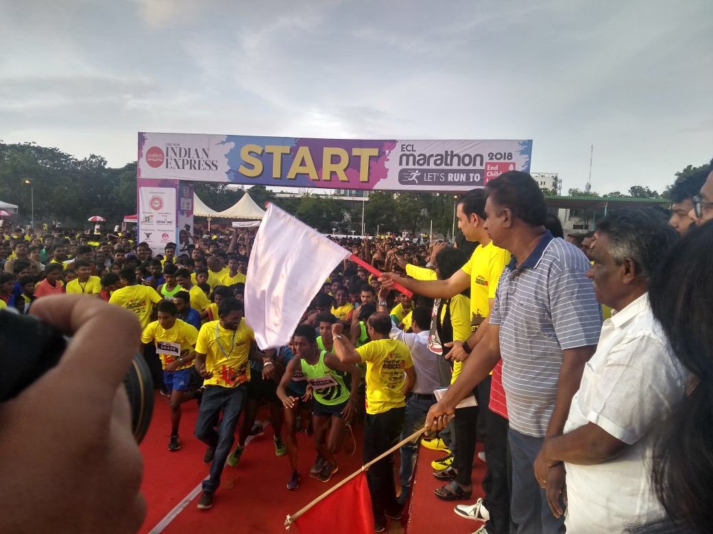 VVSLaxman281's tweet photo. Morning well spent.Flagged off the #EndChildLabour run in Coimbatore organised by ⁦@NewIndianXpress⁩ . Great to see so much of support from the people of Coimbatore. https://t.co/KyQxzotQCc