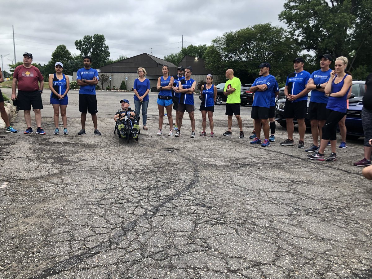 HopeWaterIntl's tweet photo. Sometimes God redeems your story by surrounding you with people who need to hear your past so it doesn’t become their future. 

Thank you Pete for sharing a bit of your story of how God transformed you from a simple request by your daughter to run a 5K with her. We ❤️ U! https://t.co/n2xaNSLjQI