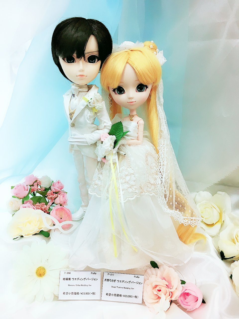 ジーストア総合 仙台 ジーストア仙台で期間限定でプーリップコラボレーションシリーズ テヤン 地場衛 プーリップ 月野うさぎ ウェディングver を展示中 本日が仙台店での展示最終日となっております 是非 この機会に2人の晴れ姿を見に来て下さい