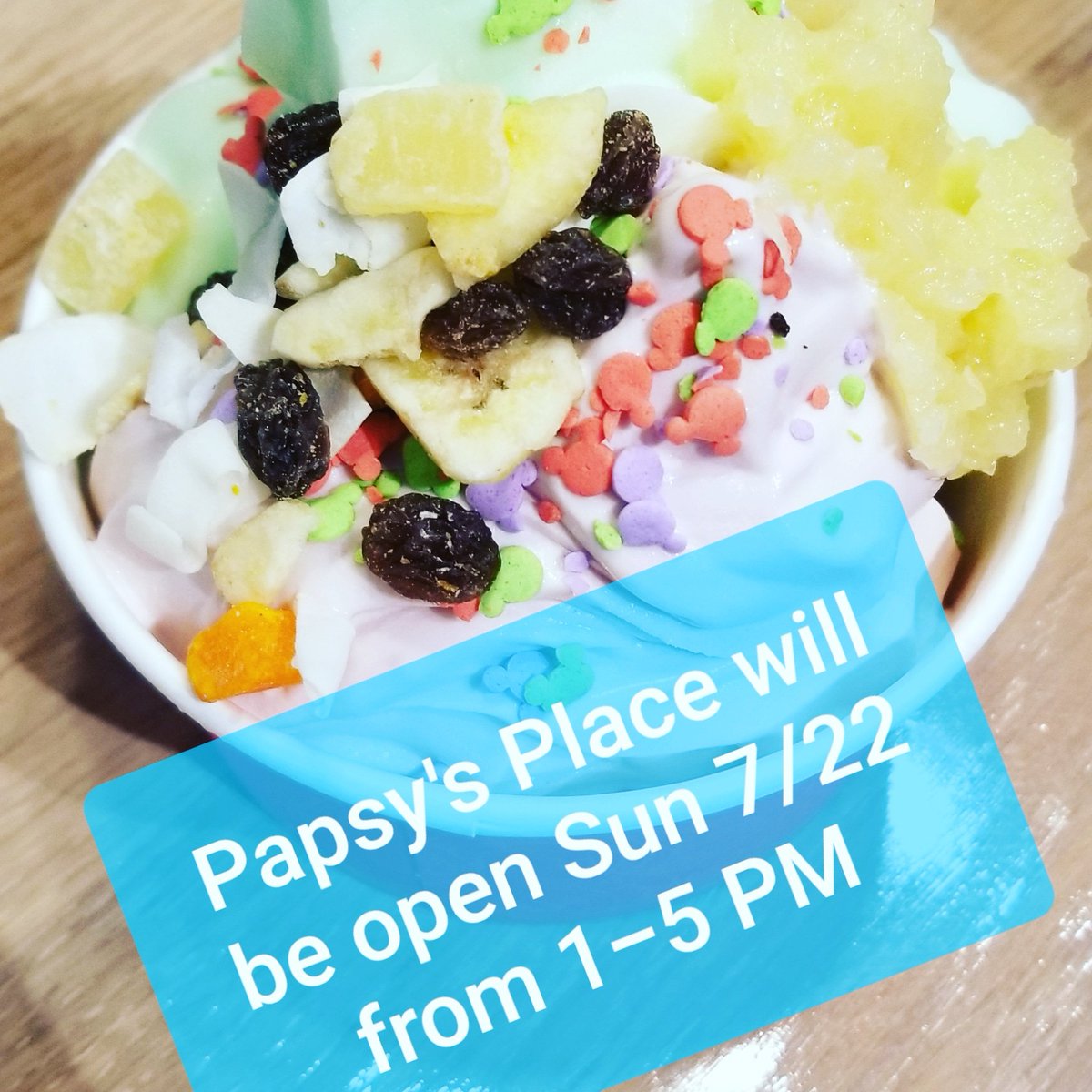 PapsysPlace's tweet photo. #PapsysPlace #FroyoFun #SweetReward https://t.co/xbIrF0uNlo