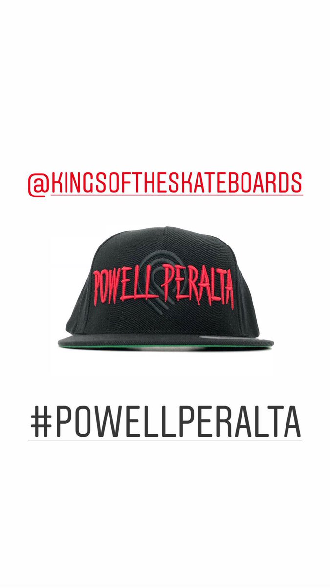 kingsoftheSkate's tweet photo. New Hats Powell Peralta SnapBack WORKING WITH GOOD DISTRIBUTION 📦📦 #kingsoftheskateboards #powellperalta #skate #hats #snapback #yupoong #flexfit https://t.co/8OH8dLEBzr