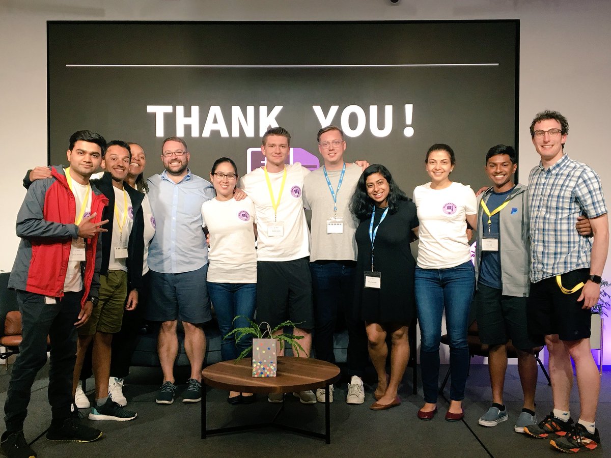 anamitag's tweet photo. So much fun judging @SlackHQ’s #slackathon2018! Winning team got $10,000 USD and scooters 😱🤑🛴 https://t.co/RnIHmlKG7G