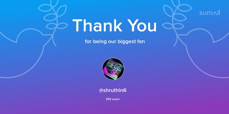 MuruganAnand8's tweet photo. Our biggest fans this week: @shruthin6. Thank you! via https://t.co/t2AIqivNir https://t.co/4EM4kJ4p01