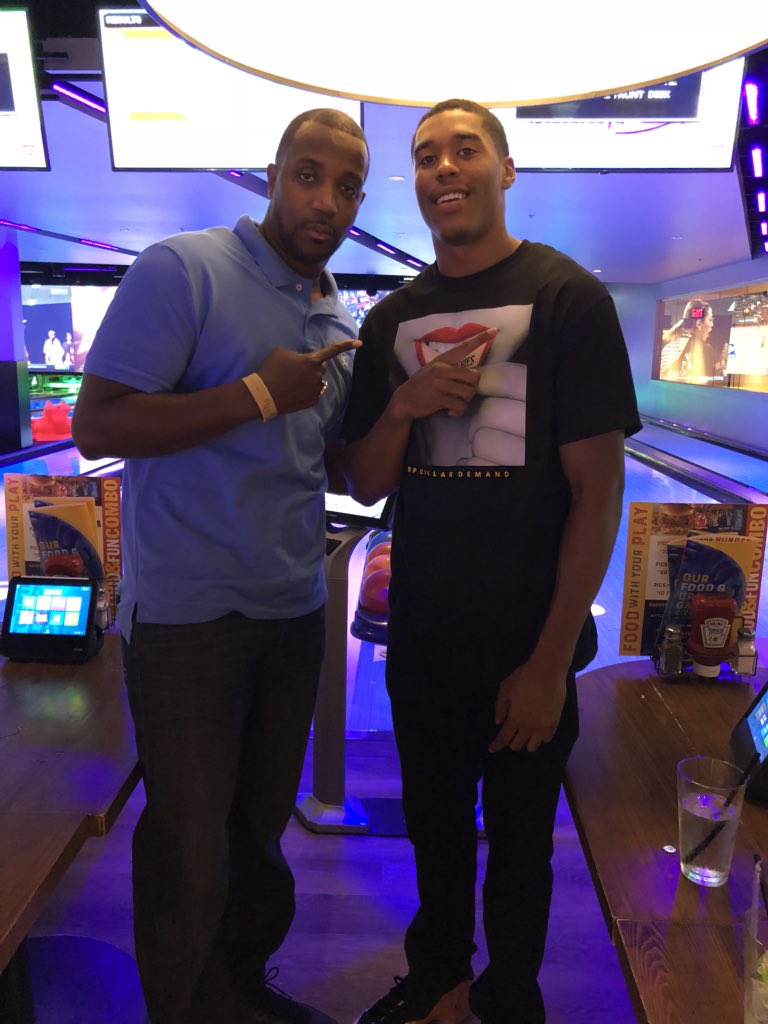 Had a great time hanging out with my receiver I coached at Ky Wesleyan. Didn’t start in high school or play receiver but ended up leading the NCAA in receiving and leading the Jags in receiving as an undrafted free agent. Two Louisville underdogs!!! #FAMILY