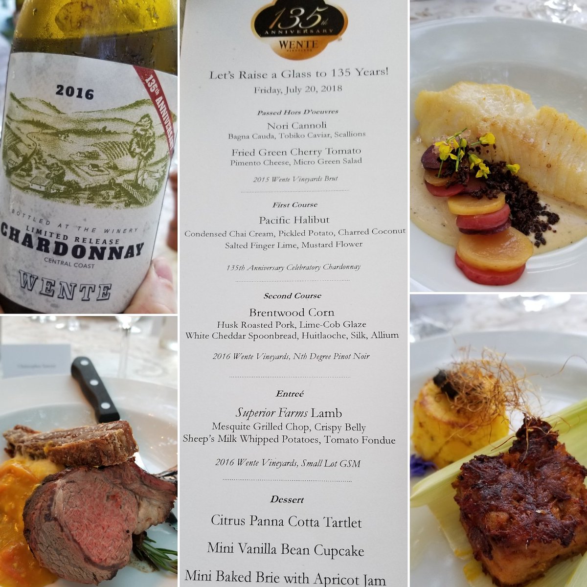 SawyerSommelier's tweet photo. Dinner time, #Wente Style! Celebrating 135-years of achievements at #WenteVineyards one sip & bite at a time! #WenteRestaurant #WenteWinery #KarlWente #SawyerSomm #SommJournal #TheCleverRoot #TastingPanel #MyWineSociety #CaliforniaWines #letseatthis #letsdrinkthis #AllTheSwirl https://t.co/rzjRelE2WX