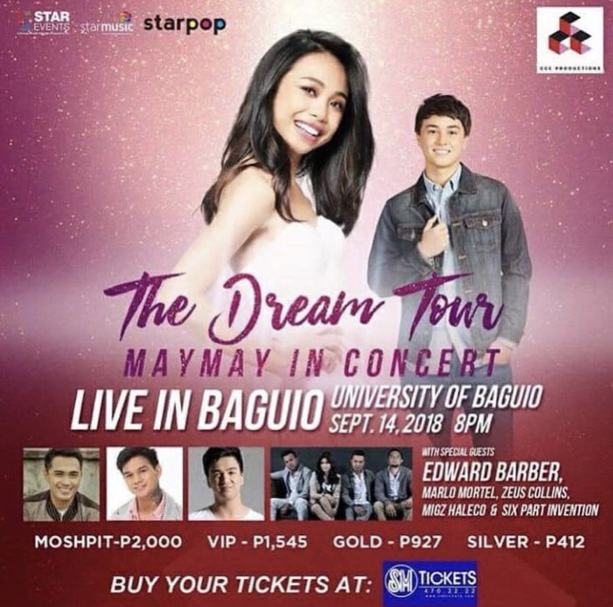 ClosEMSmile's tweet photo. For my birthday, I decided if this gets 600 retweets, I’ll give away 6 silver tickets of The Dream Tour of your choice! Baguio or Cebu! 
(Sorry, wrong tag earlier)

#WansaIkawAngGhostoKo https://t.co/DgKwPIhQzf