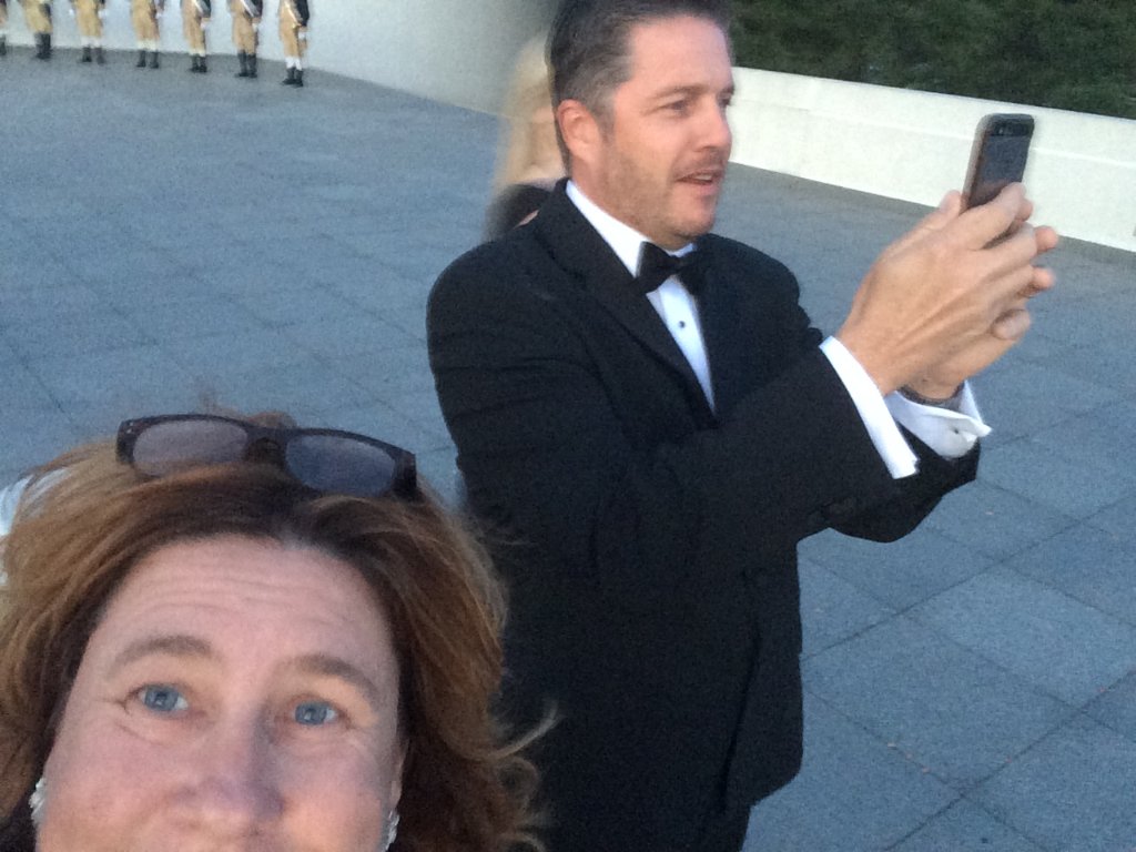 yournxtevent's tweet image. The Inception selfie: a photobomb of a selfie... with a selfie! To our knowledge, three levels has never been achieved before.